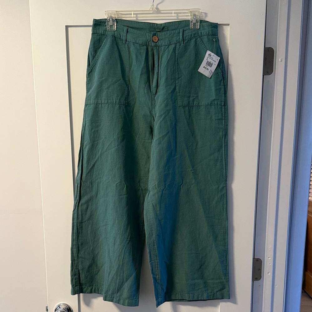 Rip Curl Wide-Leg Pants in Teal Green